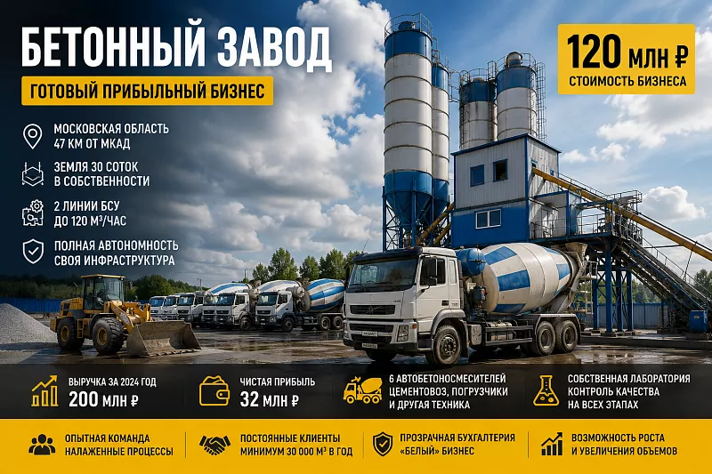 Бетонный завод в МО
