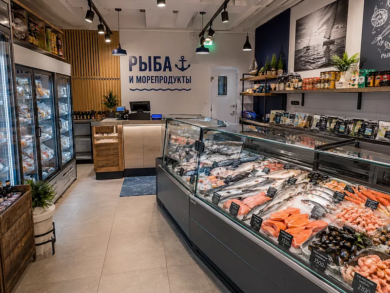 Магазин рыбы и морепродуктов по цене активов