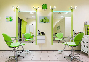 Действующий салон-парикмахерская в просторном помещении